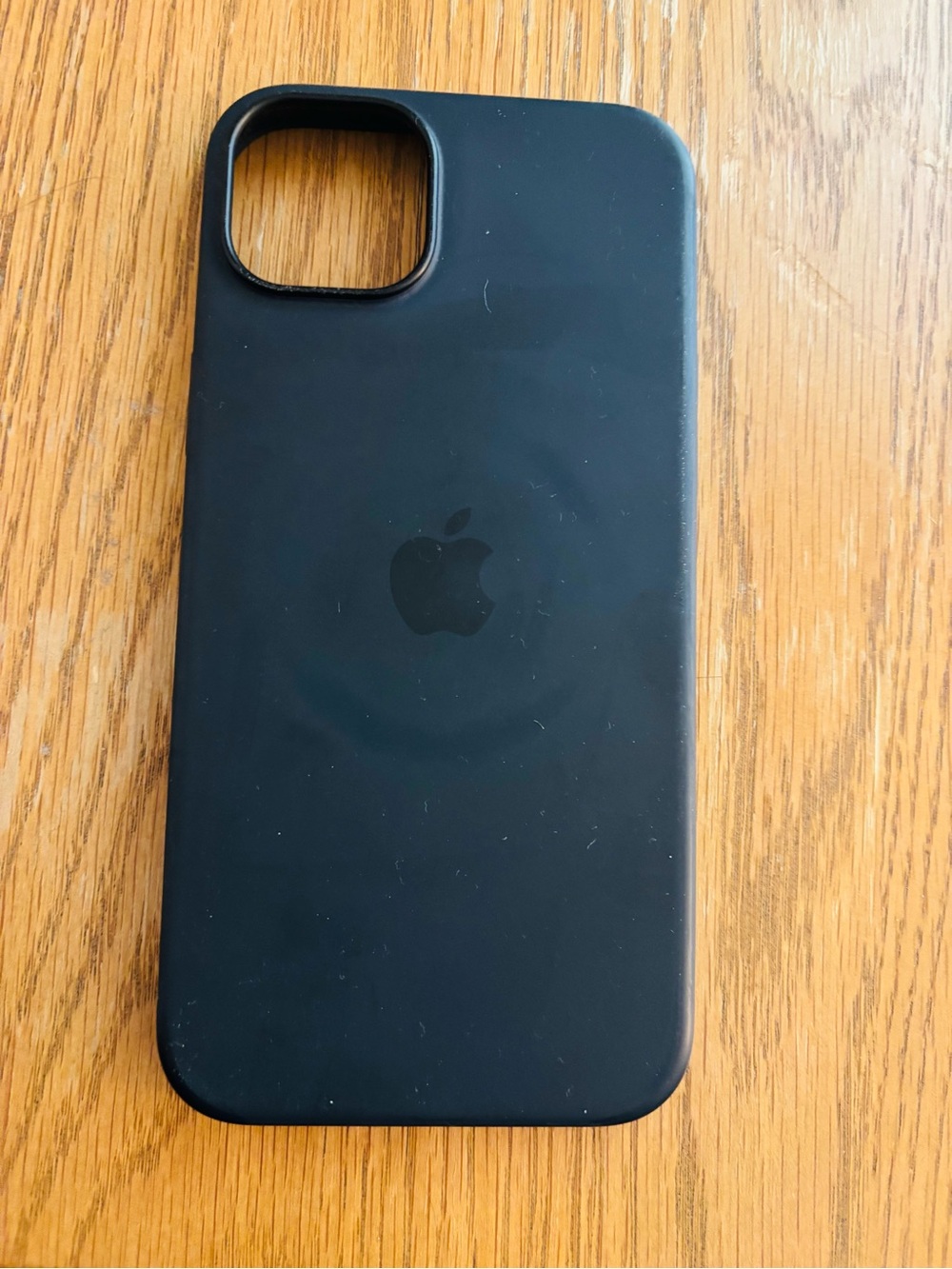 Apple Black Silicone iPhone Case with Center Apple Logo